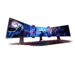 Оптический комплект ASUS ROG для симрейсинга — система скрытия рамок тройного монитора 24–27 дюймов (бесшовное соединение экранов) — изображение 2