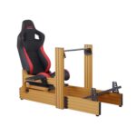 Кокпит ARTcockpit PLUS 40160 (золотистый каркас + сиденье AD02, кожа, красно-чёрное)